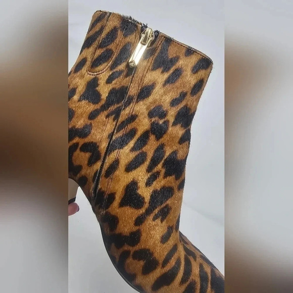 Sam Edelman Hilty Pointed Toe Leopard Calf Hair Ankle Bootie Boots Size 5 EUC - Picture 2 of 15
